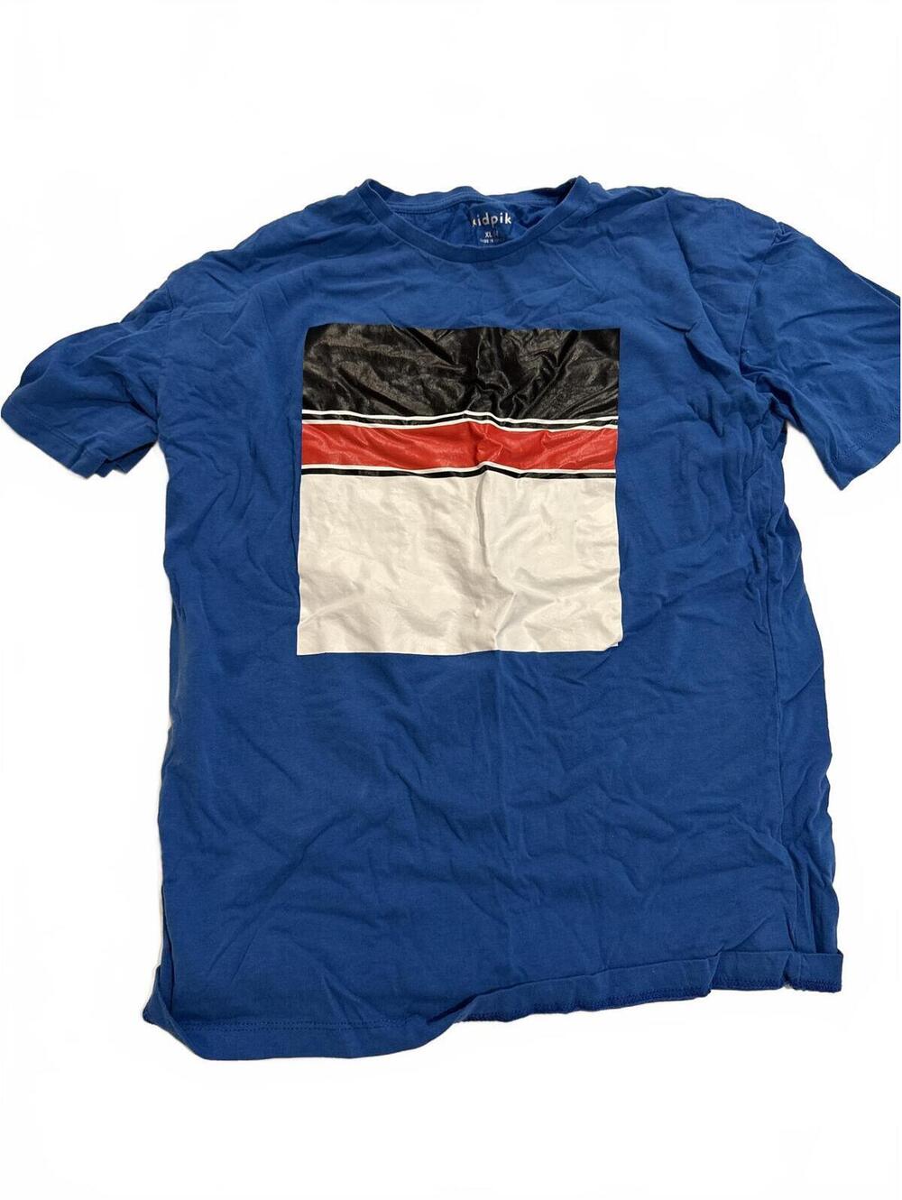 kidpik Boys Size XL 14 Graphic Colorblock T-Shirt